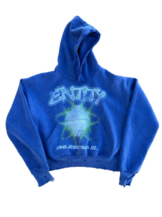 "ONE APART FROM ALL" BLUE HOODIE